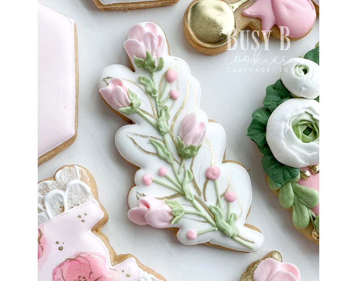 DIGITAL STL Download For Leaf &amp; Berry Branch 1 Cookie Cutter