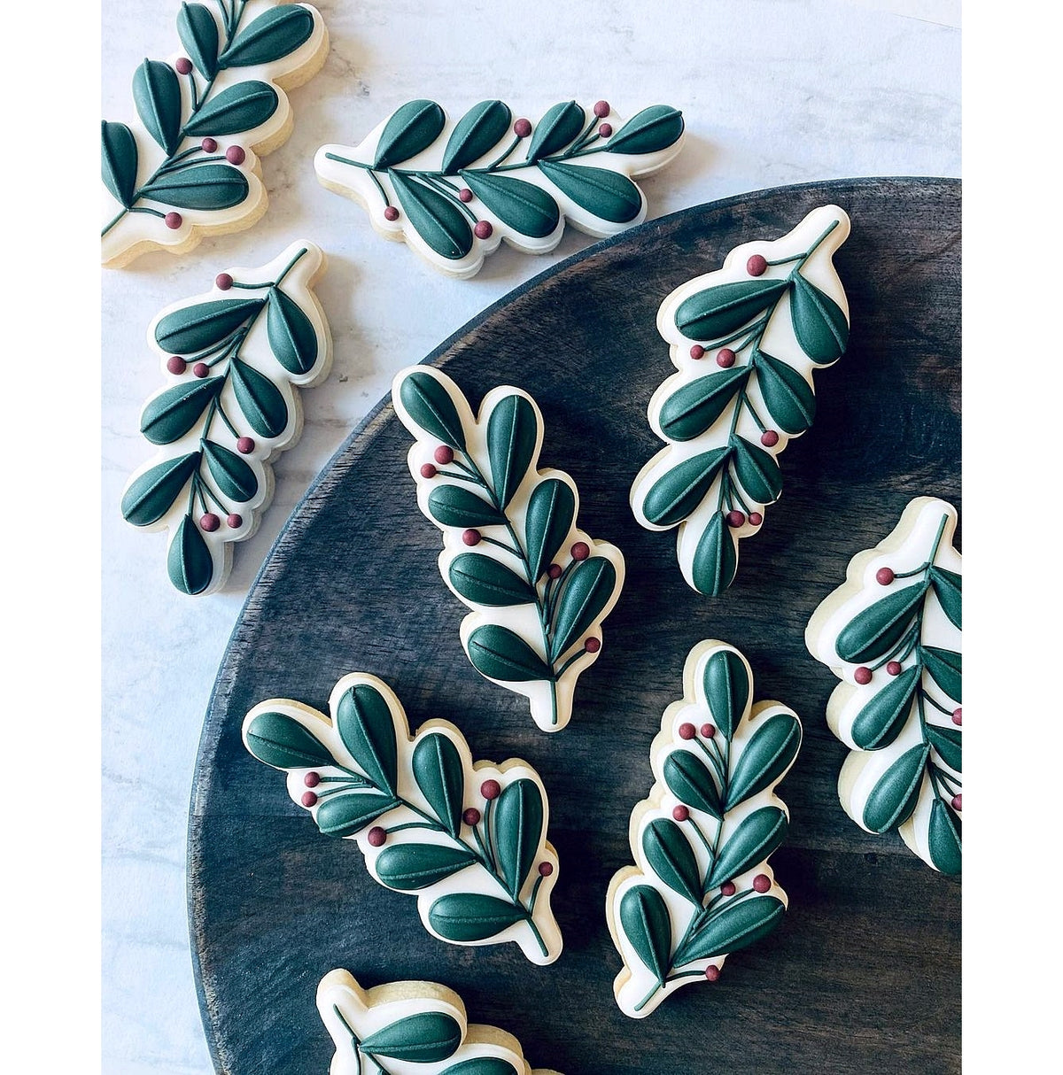 DIGITAL STL Download For Leaf &amp; Berry Branch 1 Cookie Cutter