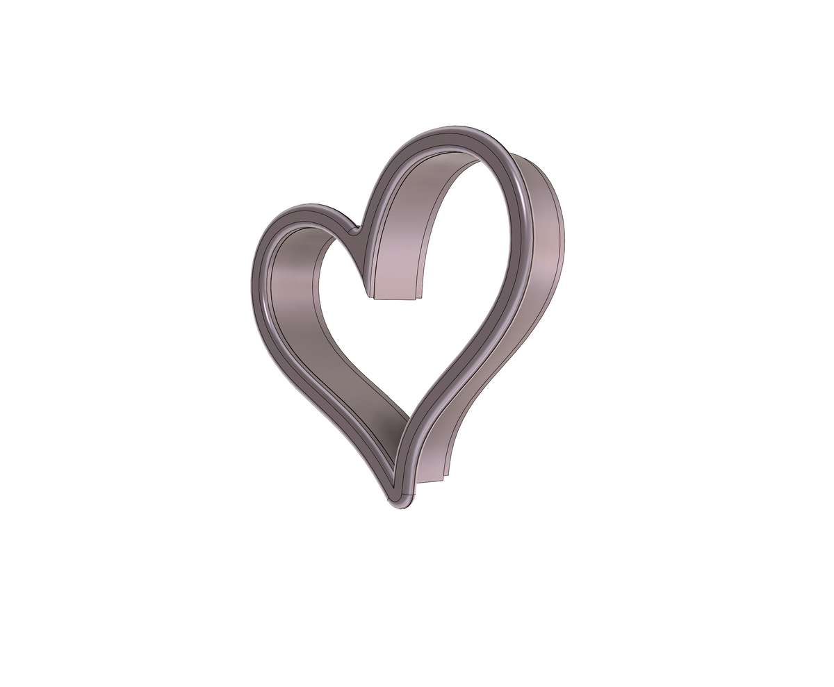 Lopsided Heart 3 Cookie Cutter