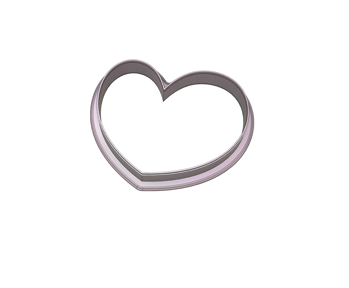 Lopsided Heart 4 Cookie Cutter
