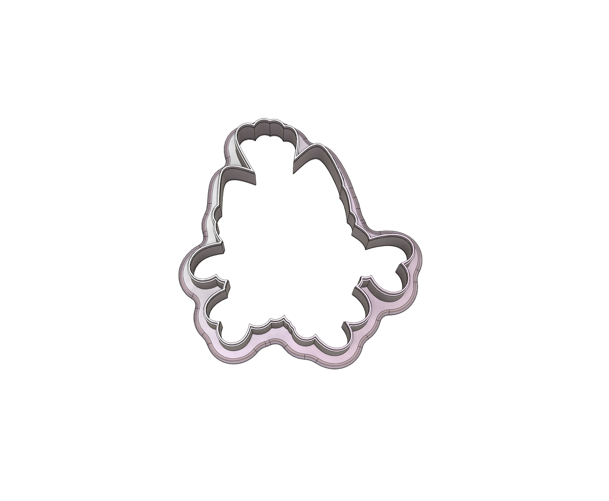 DIGITAL STL Download For Mistletoe With Bow 1 Cookie Cutter