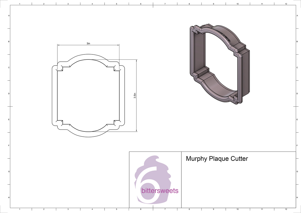 Murphy Plaque Cookie Cutter