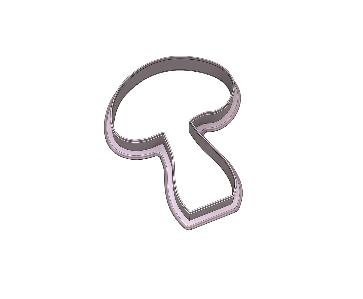 DIGITAL STL Download For Mushroom 1 Cookie Cutter