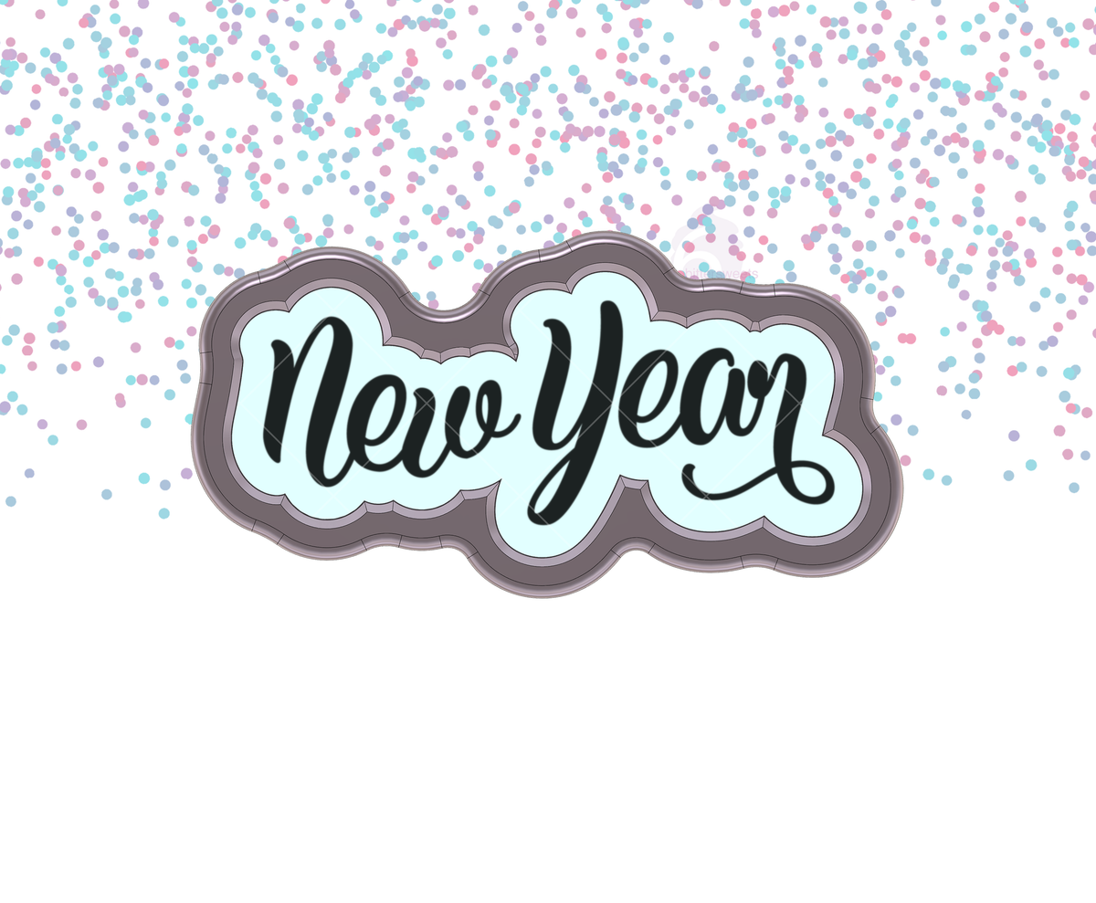 New Year 1 Lettered Cookie Cutter
