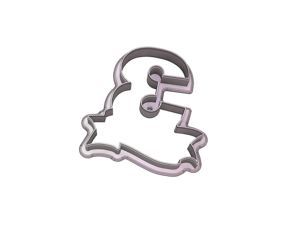 Number 3 Banner Cookie Cutter