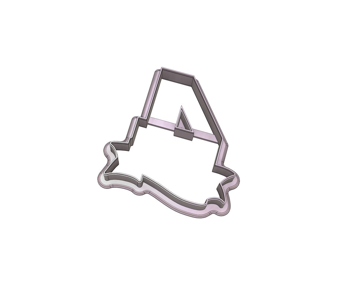 DIGITAL STL Download For Number 4 Banner Cookie Cutter
