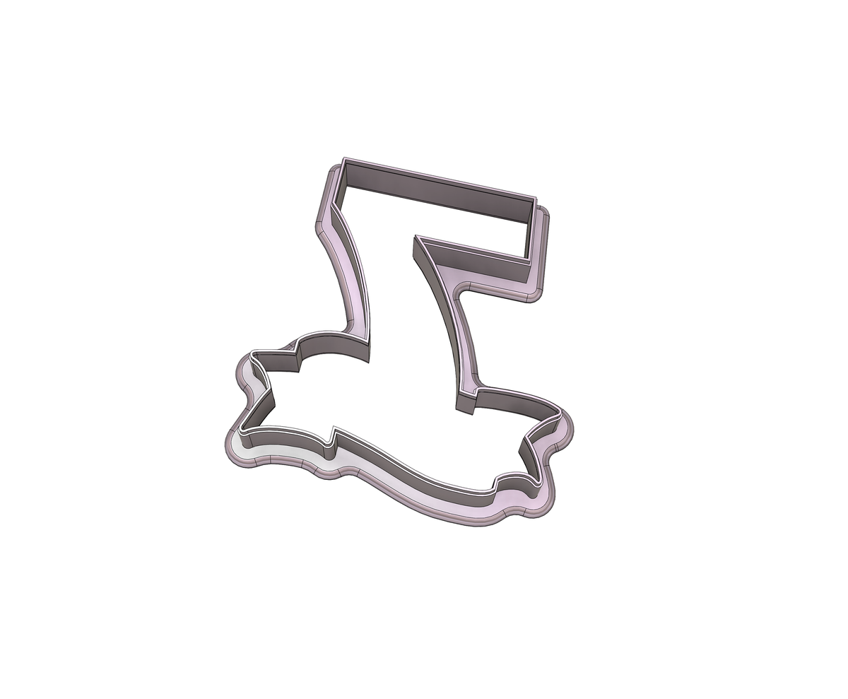 Number 7 Banner Cookie Cutter