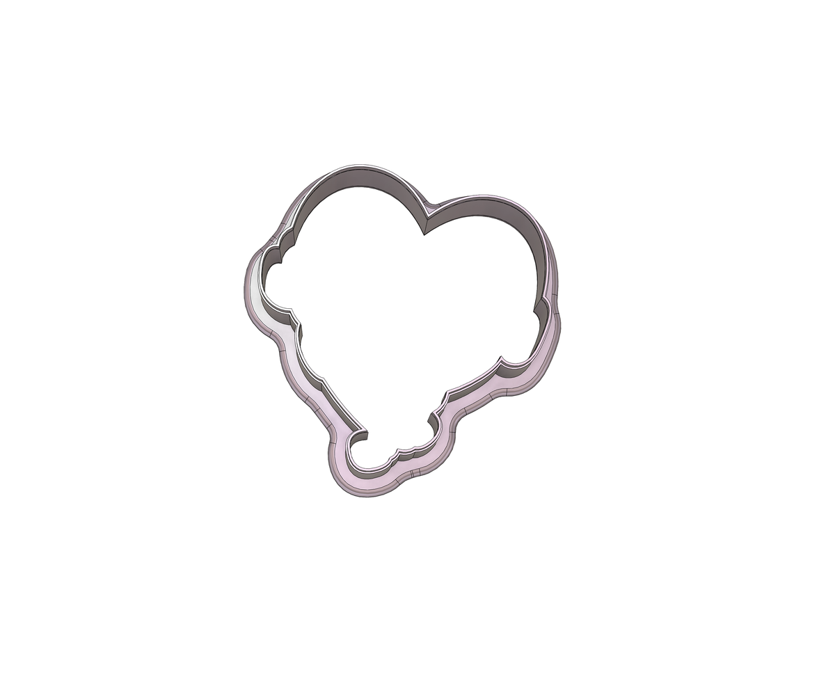 Nurse Stethoscope Heart Cookie Cutter