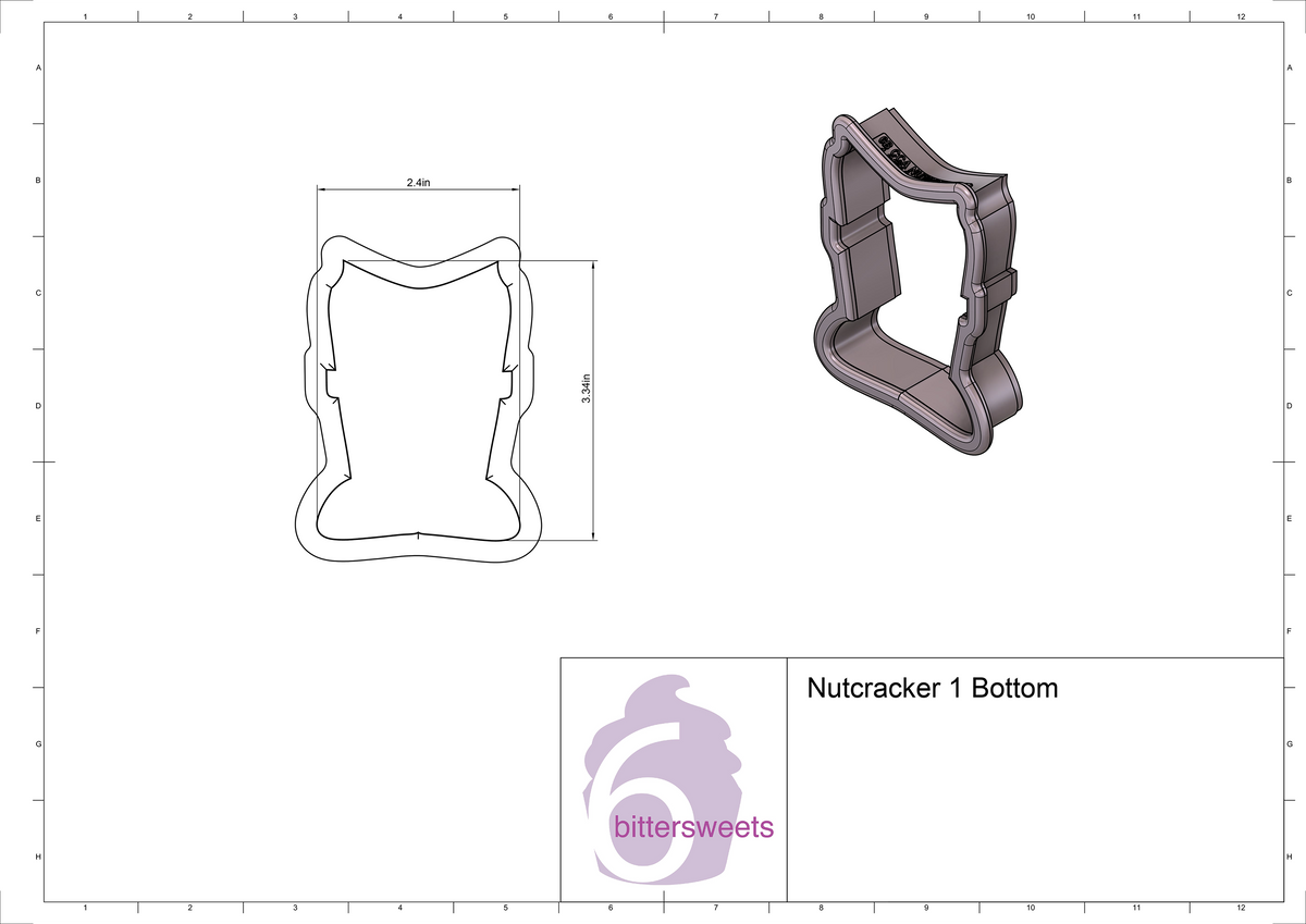 DIGITAL STL Download For Nutcracker 1 Cookie Cutter Box Set