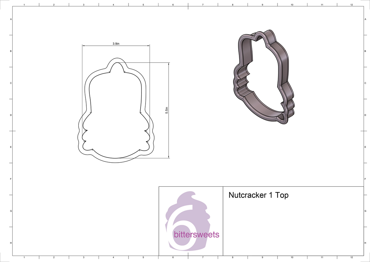 DIGITAL STL Download For Nutcracker 1 Cookie Cutter Box Set