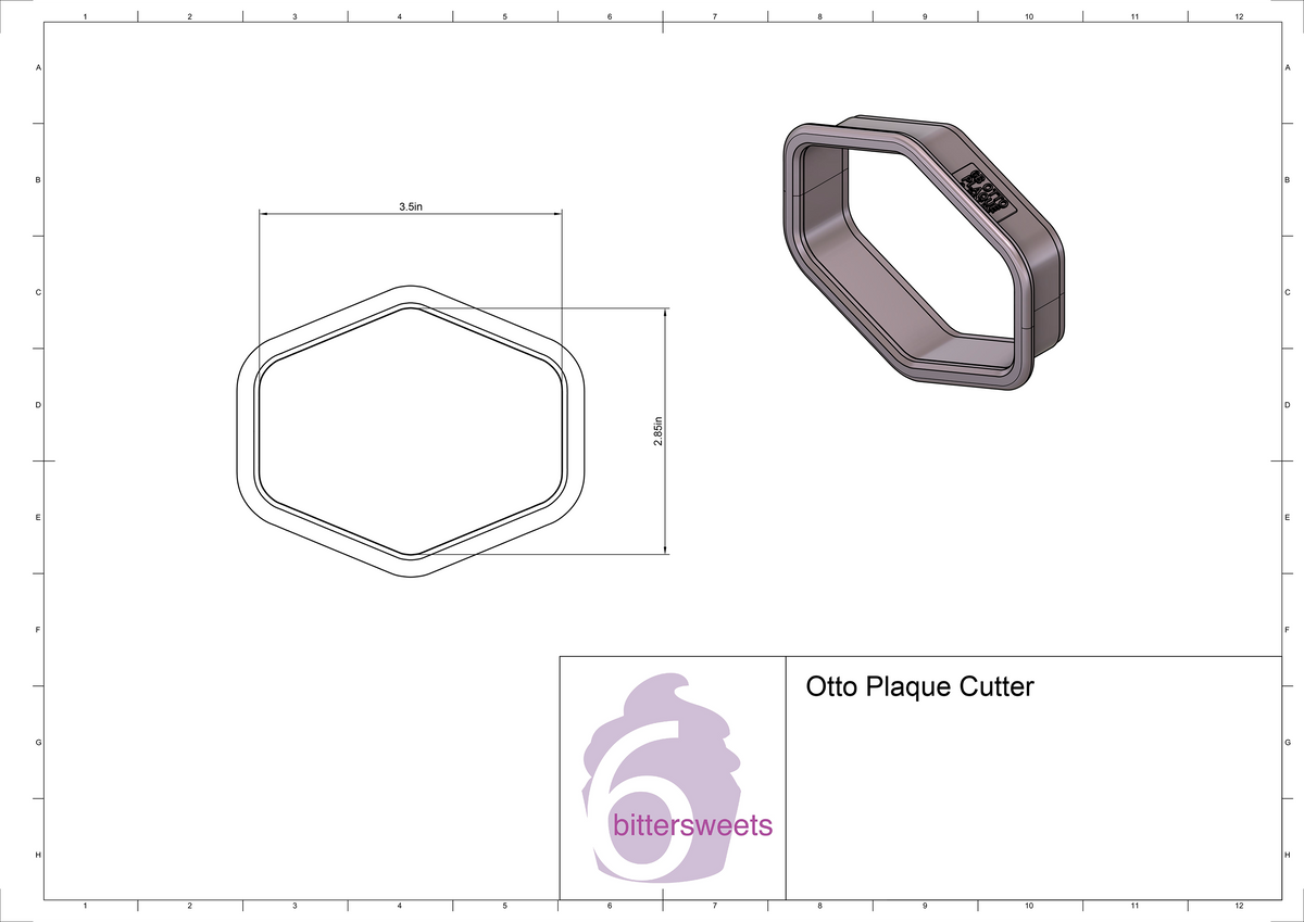 Otto Plaque Cookie Cutter
