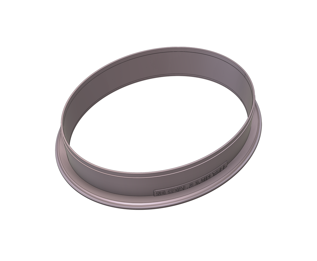 Oval Plaque 2 Cookie Cutter