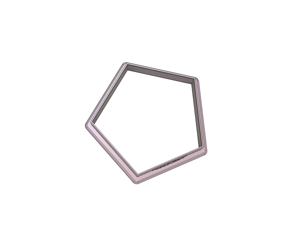 DIGITAL STL Download For Pentagon Cookie Cutter