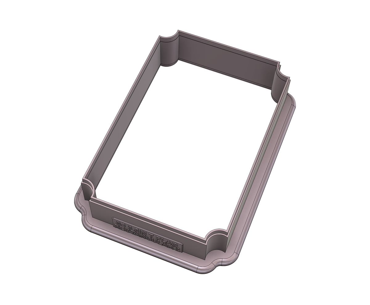 Rectangle Plaque 2 Cookie Cutter