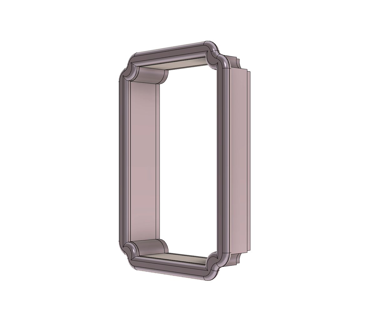 Rectangle Plaque 2 Cookie Cutter