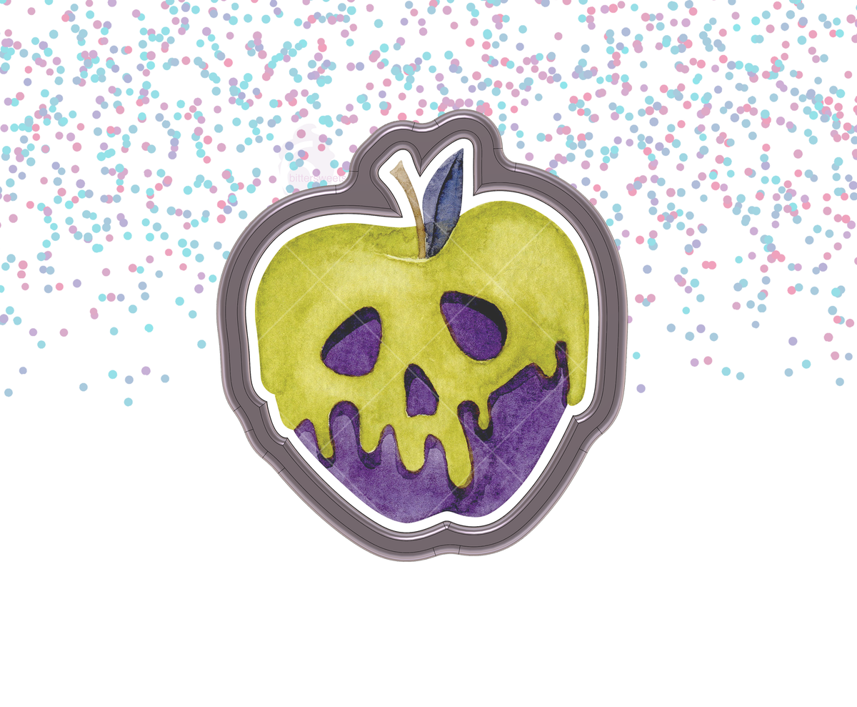 DIGITAL STL Download For Poison Apple 1 Cookie Cutter