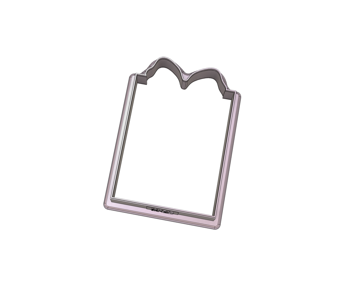 Rectangle Bow Plaque 1 Cookie Cutter
