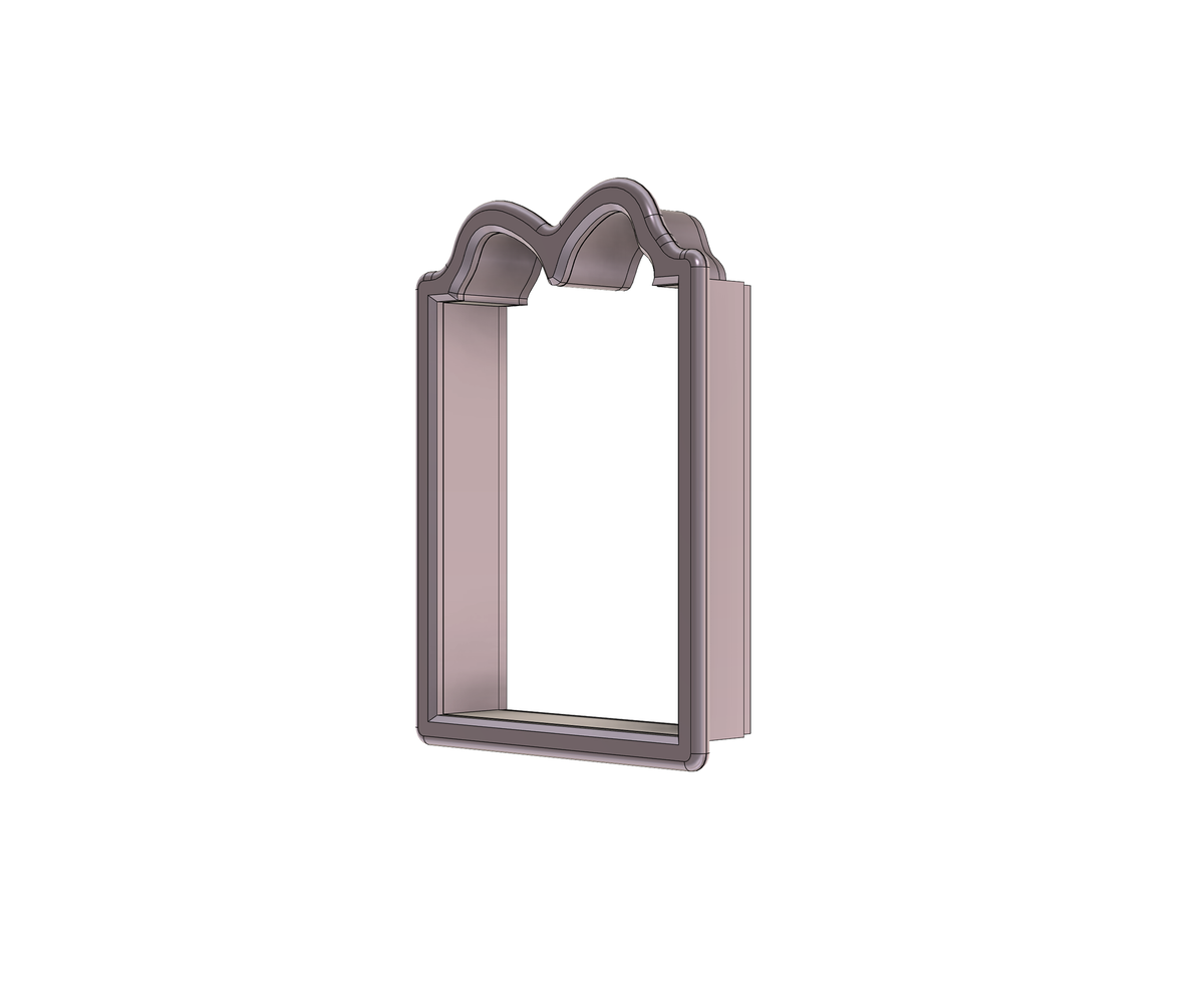 Rectangle Bow Plaque 1 Cookie Cutter