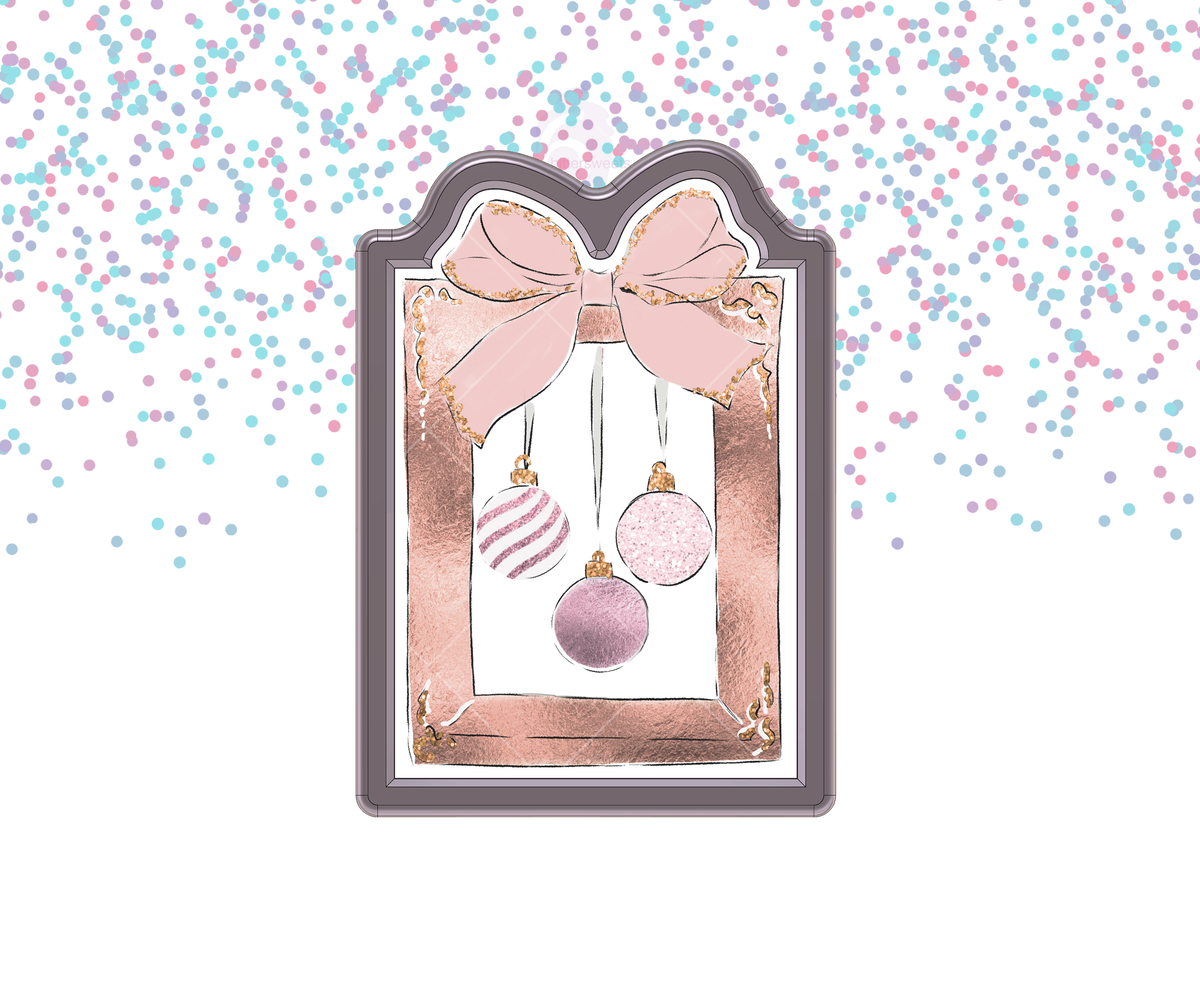 Rectangle Bow Plaque 1 Cookie Cutter