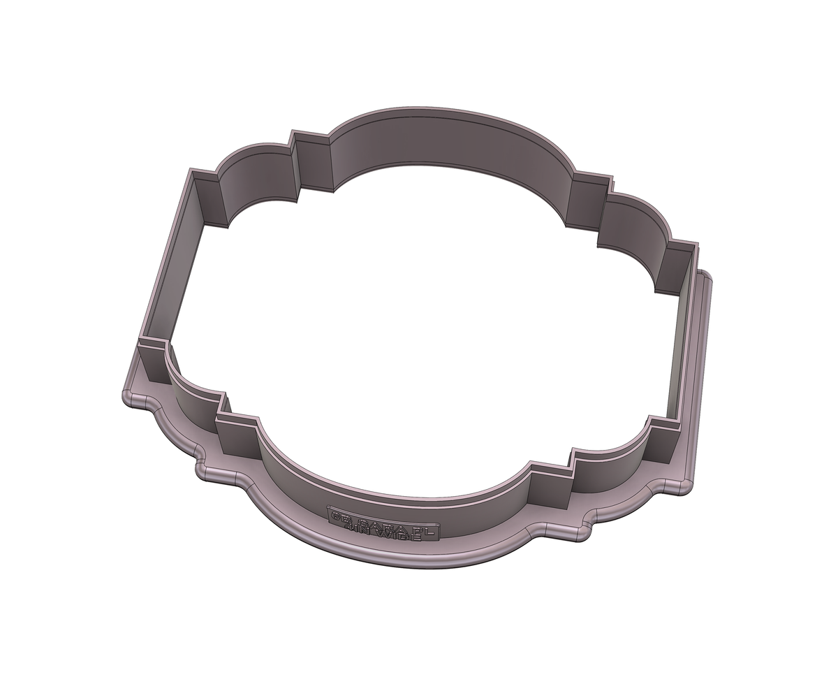 DIGITAL STL Download For Sara Plaque Cookie Cutter