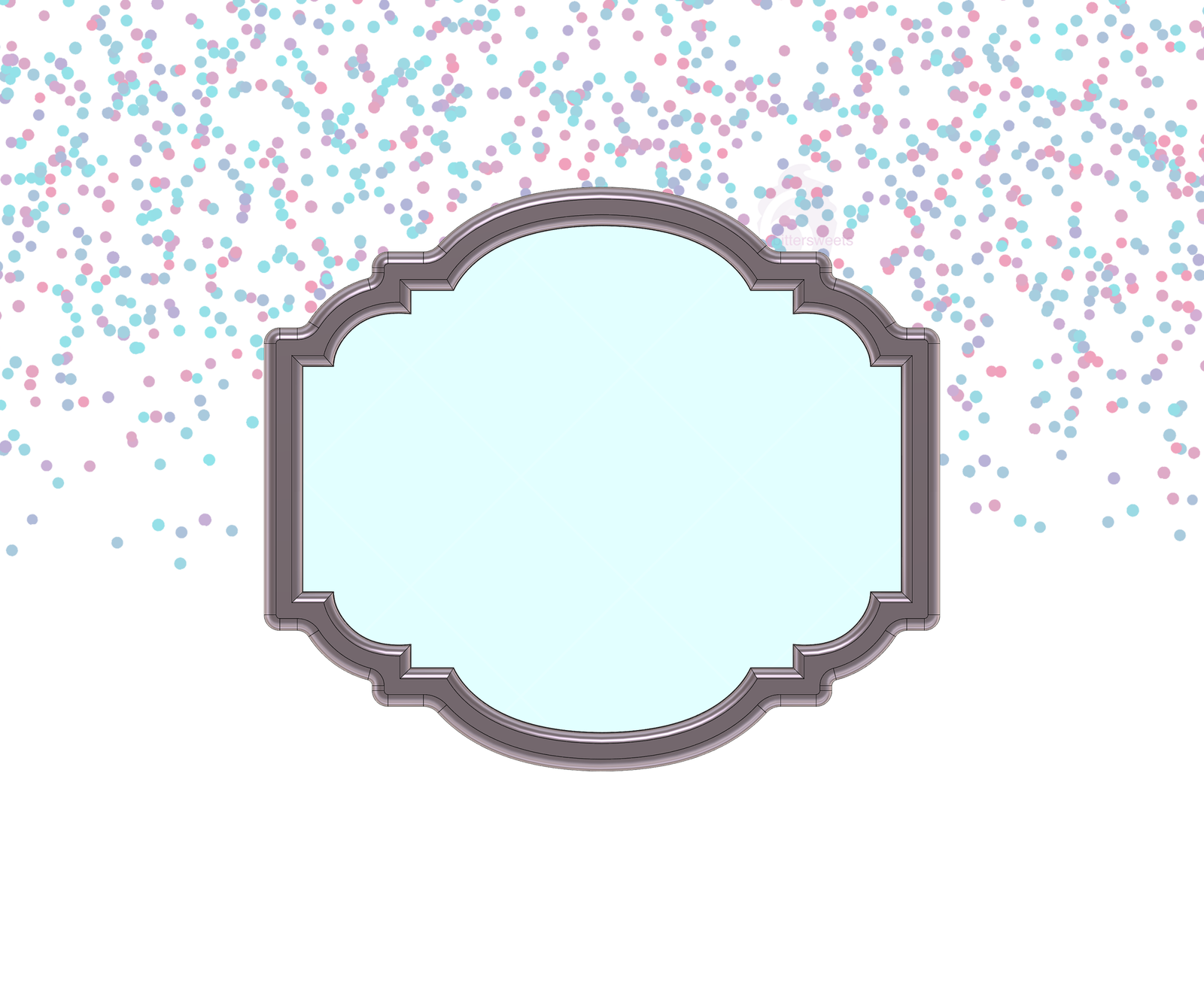 DIGITAL STL Download For Sara Plaque Cookie Cutter