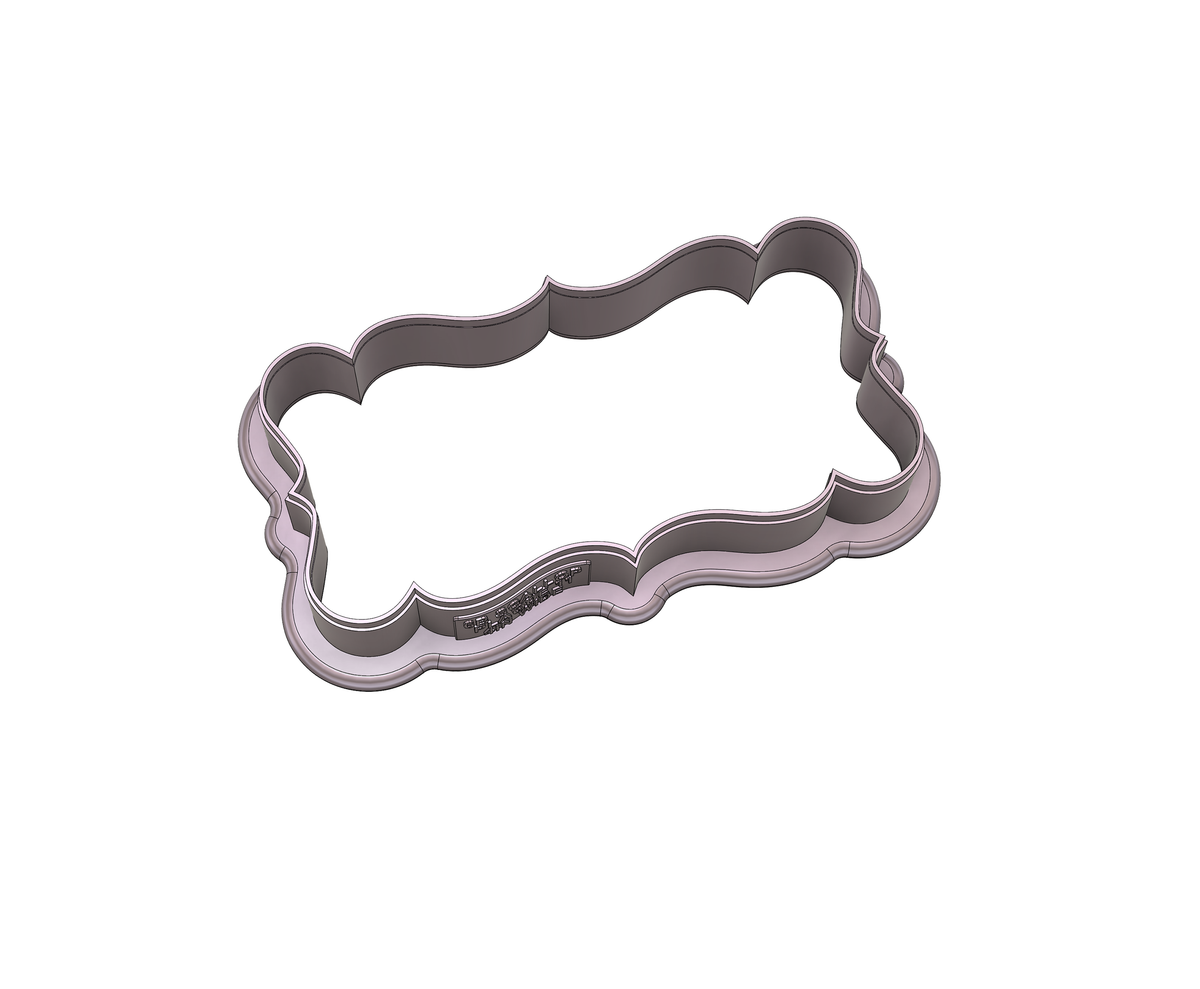 DIGITAL STL Download For Scallop Plaque 11 Cookie Cutter