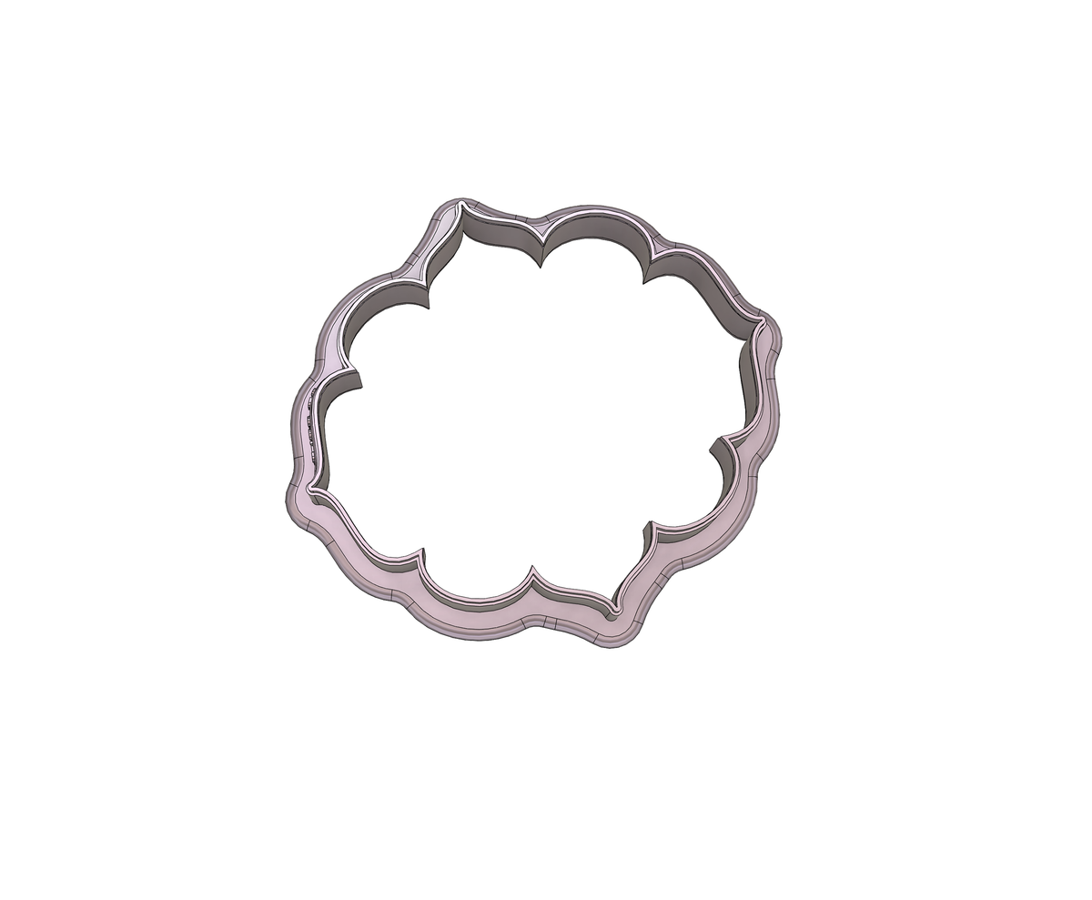 Scallop Plaque 13 Cookie Cutter