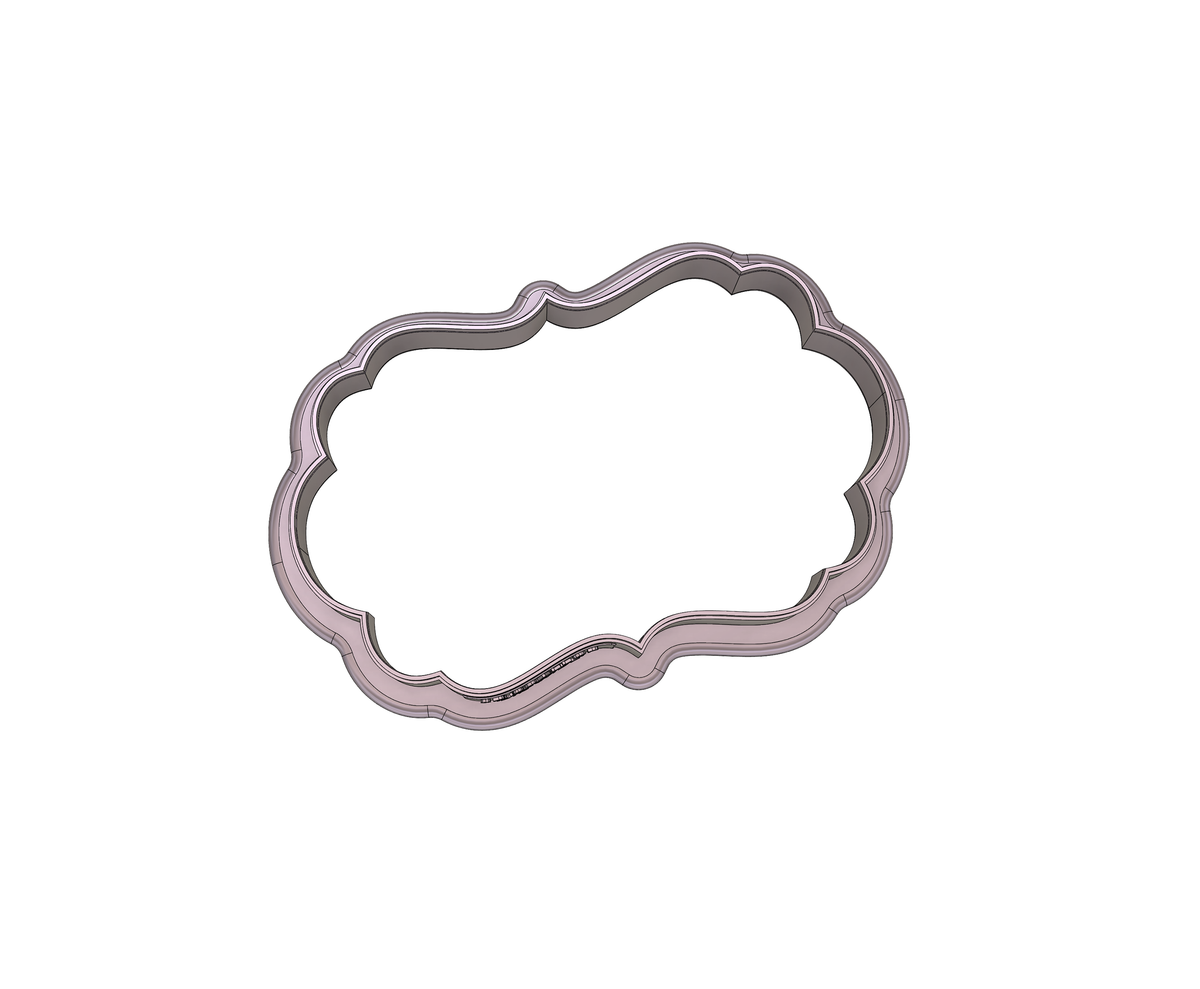 DIGITAL STL Download For Scallop Plaque 1 Cookie Cutter