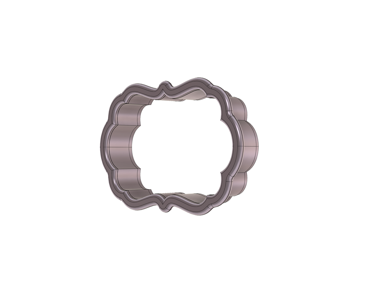 DIGITAL STL Download For Scallop Plaque 1 Cookie Cutter
