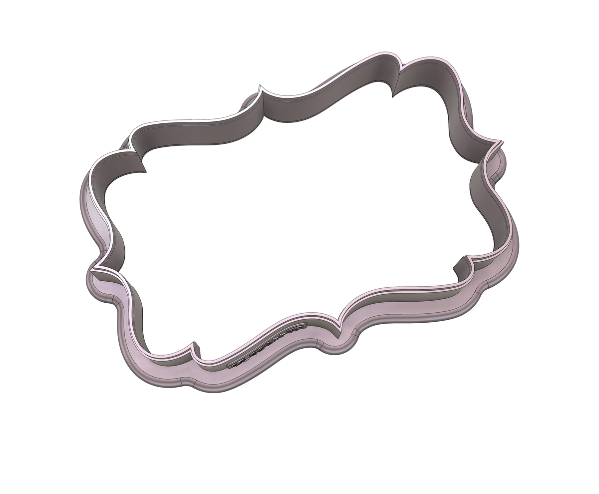 DIGITAL STL Download For Scallop Plaque 14 Cookie Cutter