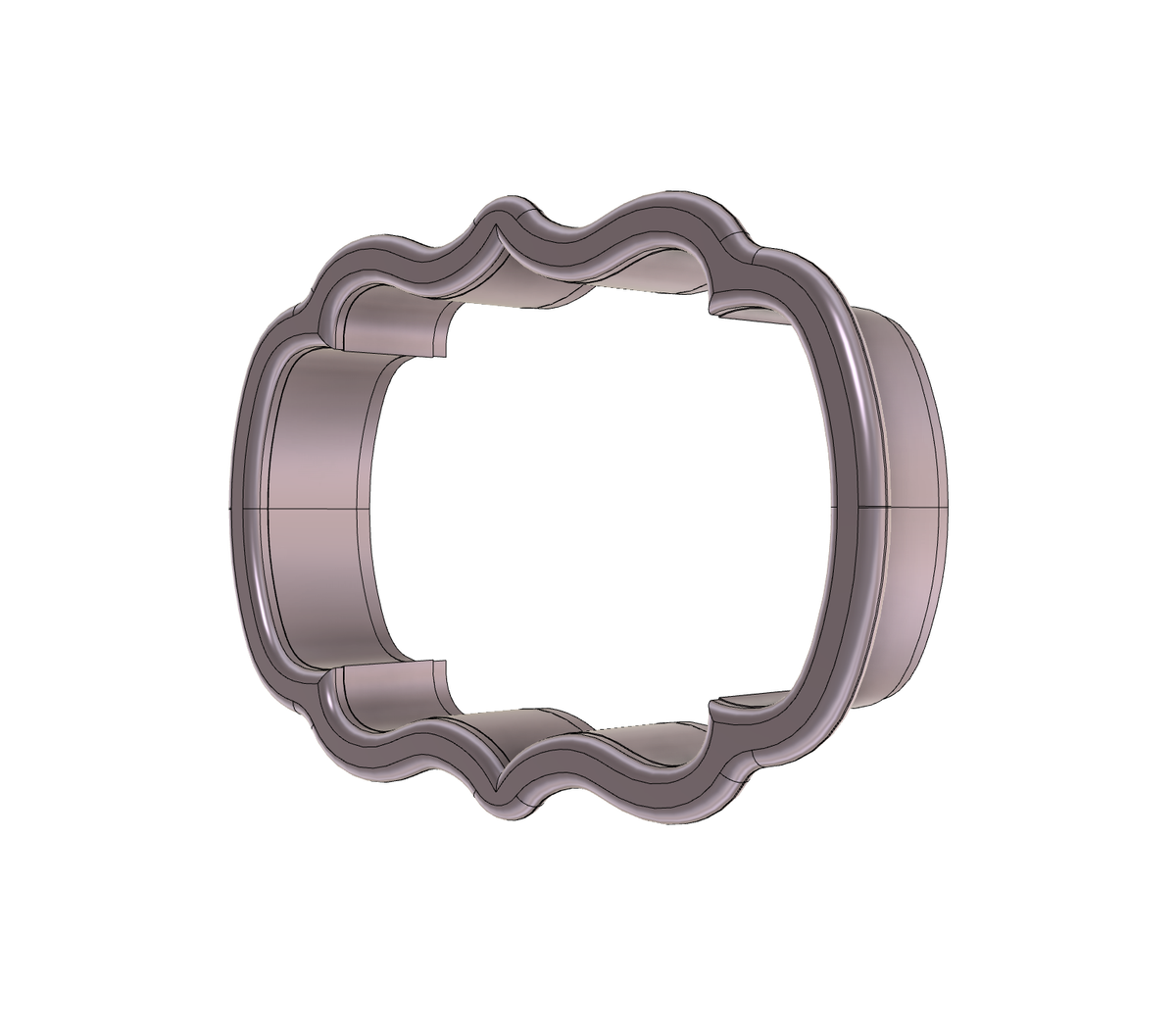 Scallop Plaque 3 Cookie Cutter