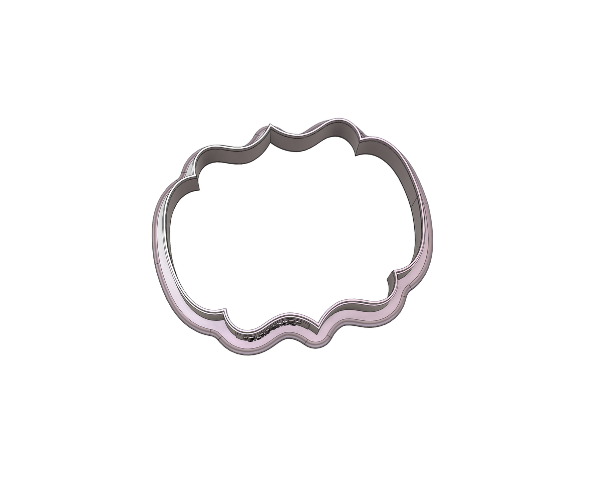 DIGITAL STL Download For Scallop Plaque 4 Cookie Cutter