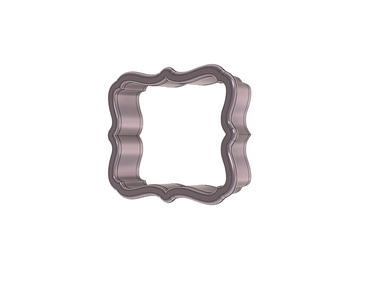 DIGITAL STL Download For Scallop Plaque 5 Cookie Cutter