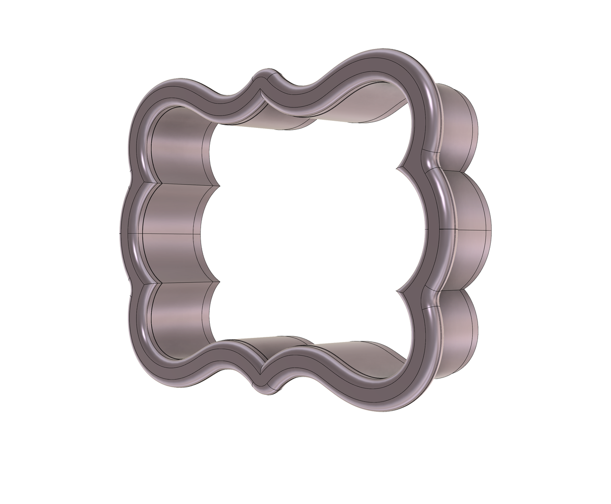 DIGITAL STL Download For Scallop Plaque 7 Cookie Cutter