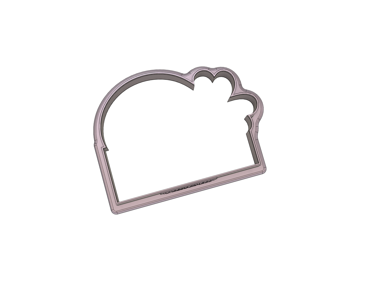 DIGITAL STL Download For Shamrock Rainbow Plaque Cookie Cutter
