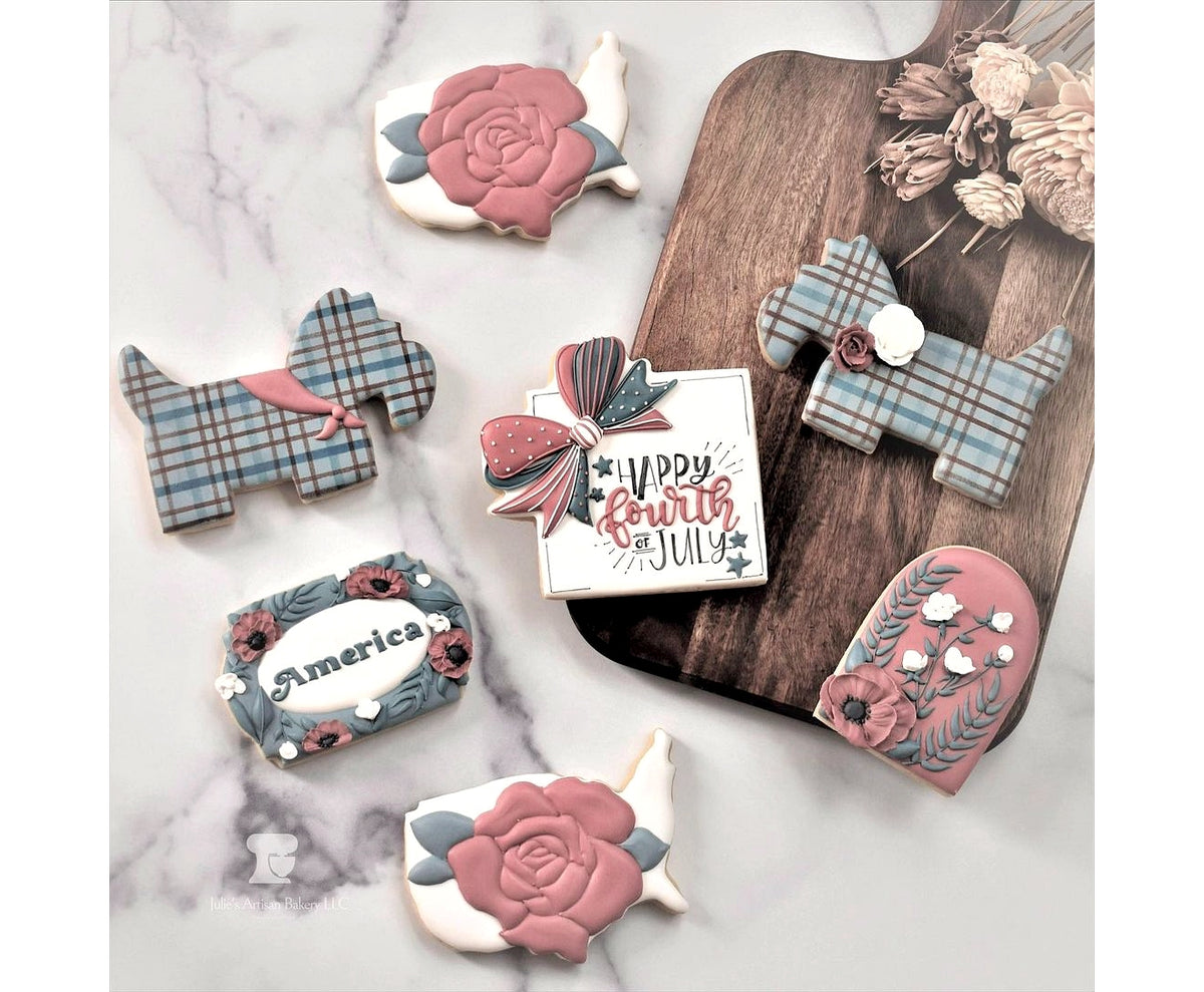 Square Bow Plaque 1 Cookie Cutter