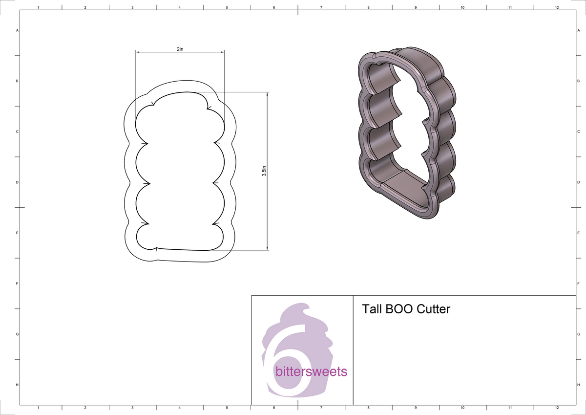 Tall Halloween Cookie Cutter Set
