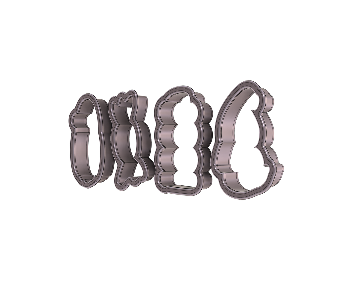 Tall Halloween Cookie Cutter Set