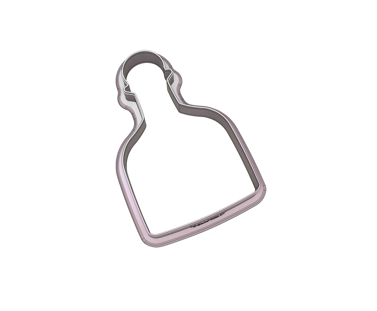 DIGITAL STL Download For Tequila Bottle Cookie Cutter