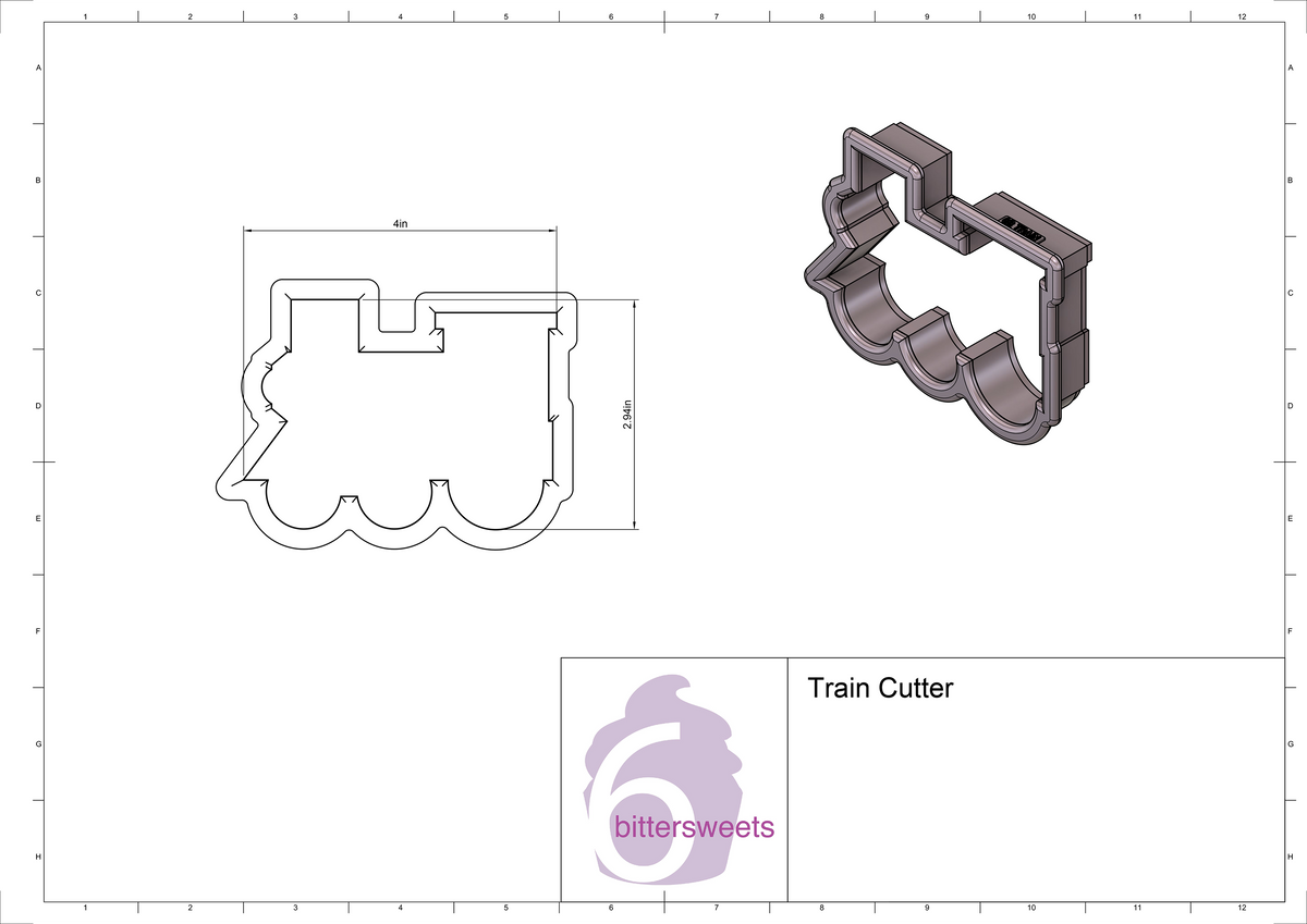 Choo Choo Train Cookie Cutter
