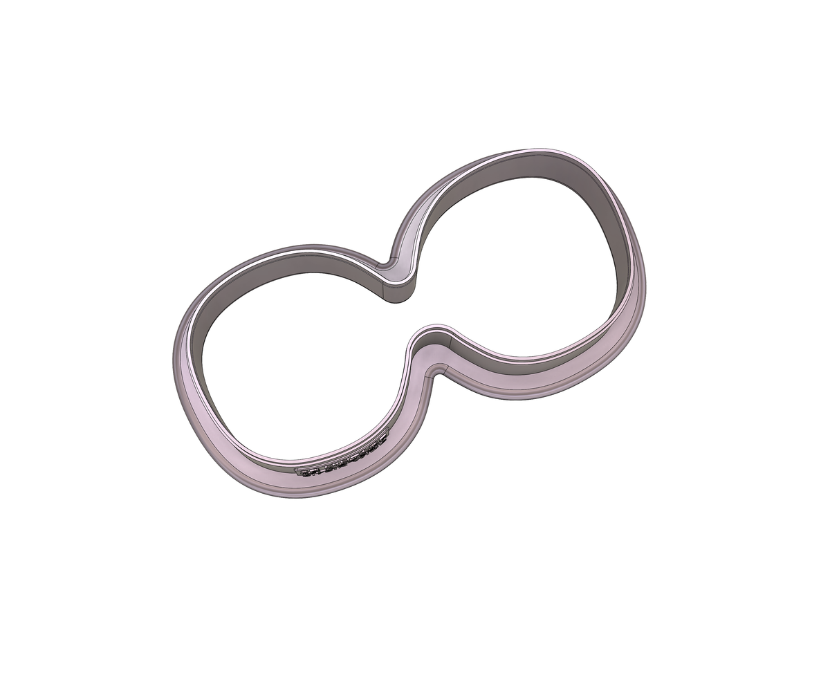 DIGITAL STL Download For Vintage Glasses 1 Cookie Cutter