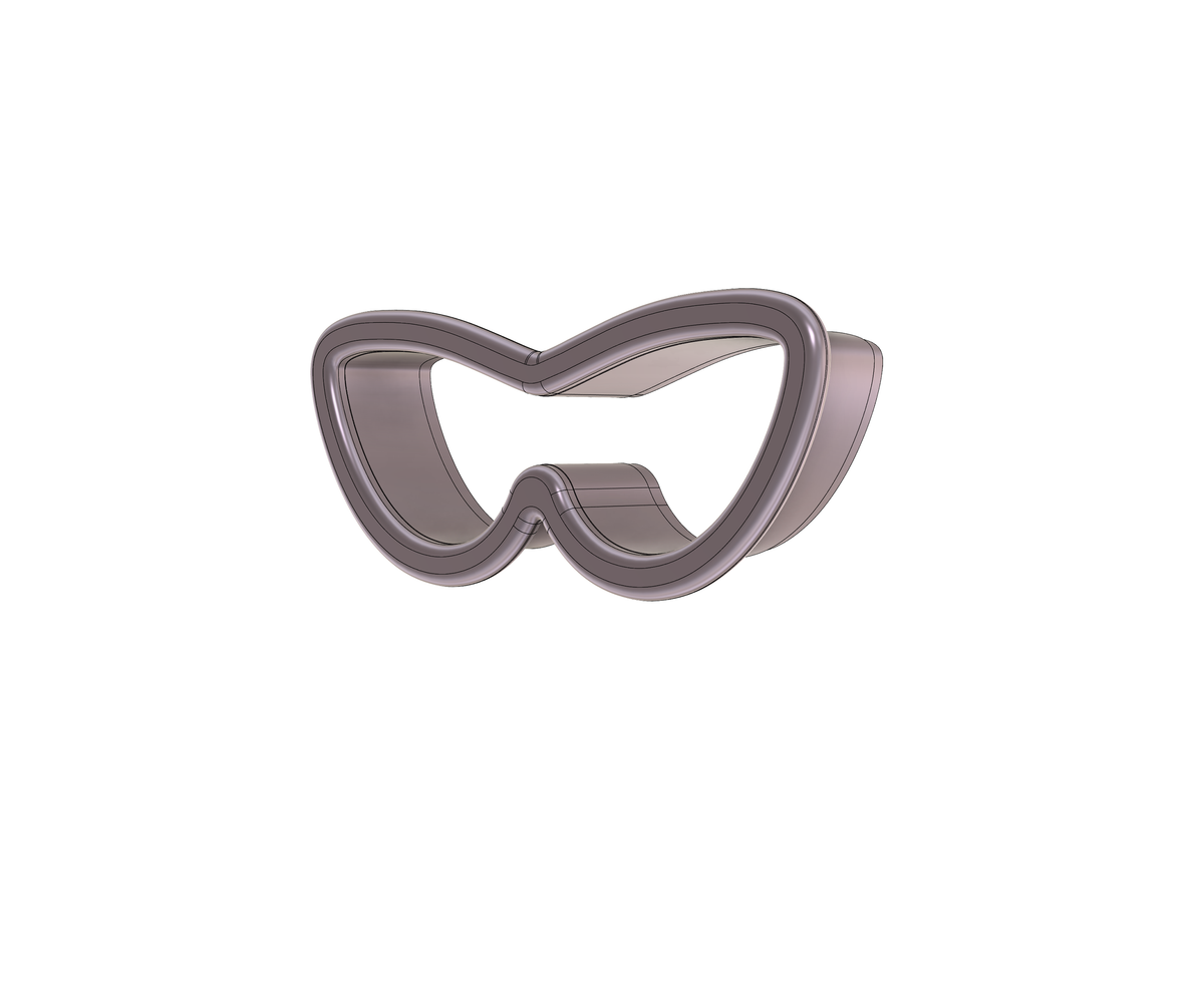 Vintage Glasses 2 Cookie Cutter