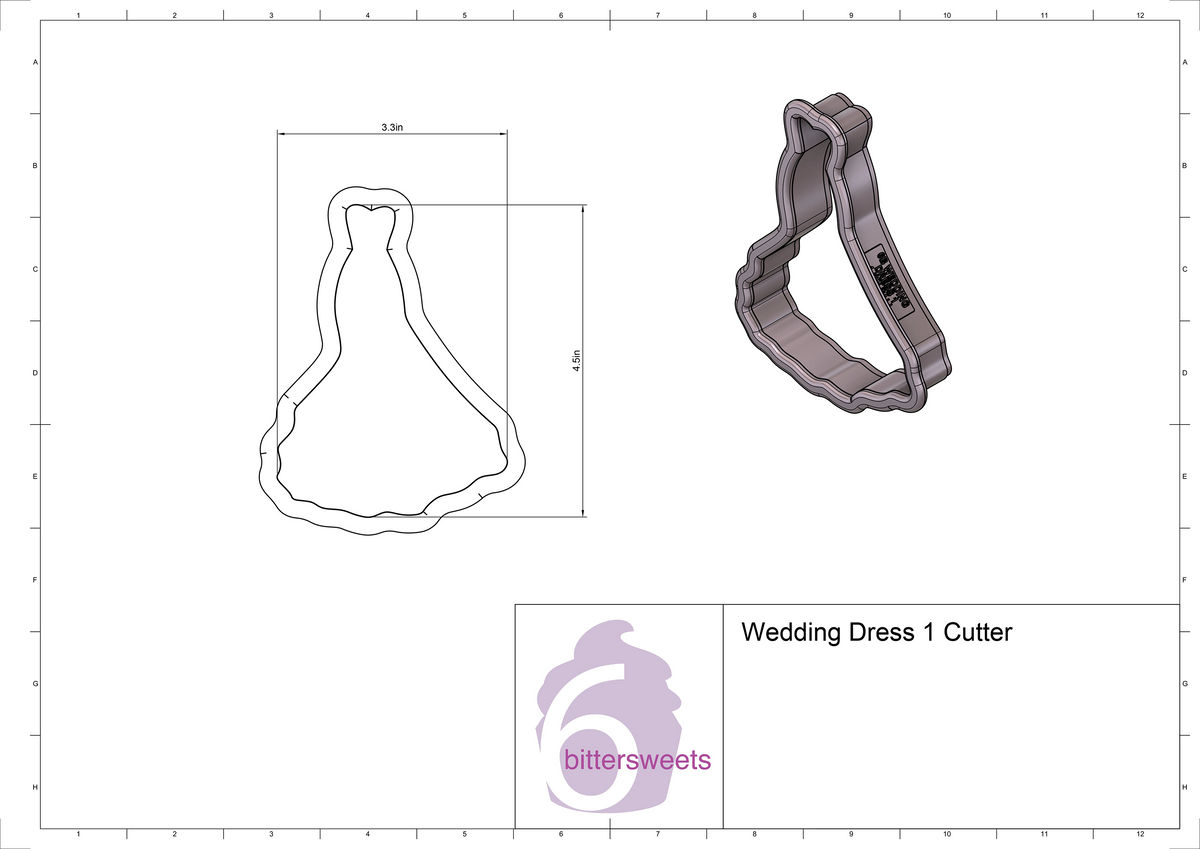 Wedding Dress 1 Cookie Cutter