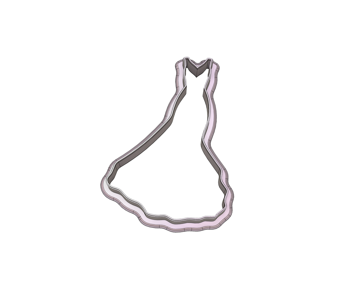 Wedding Dress 2 Cookie Cutter