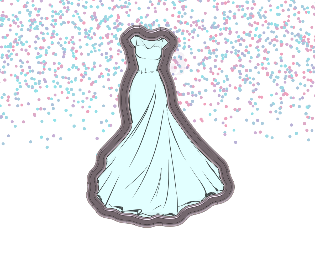 Wedding Dress 3 Cookie Cutter