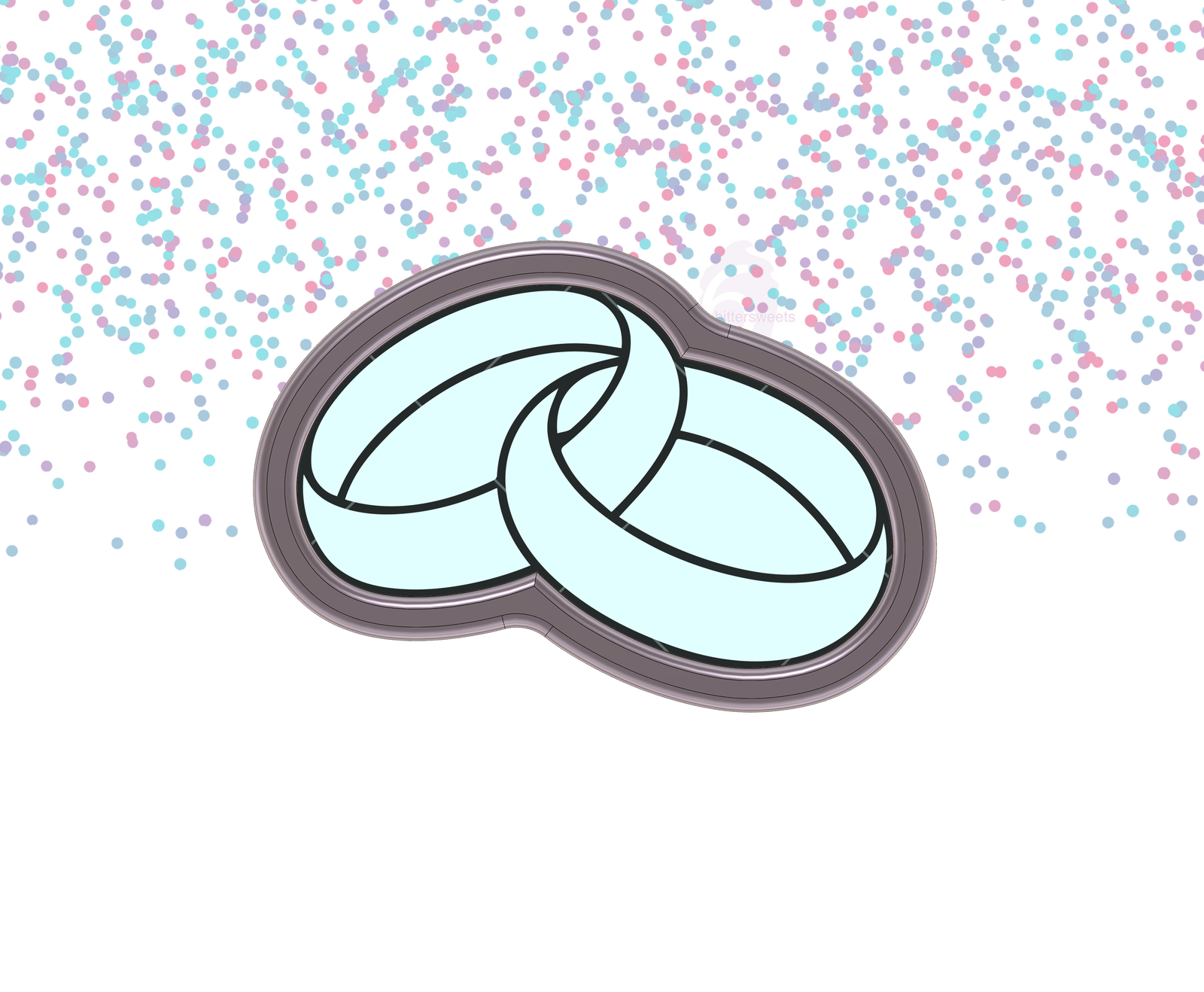 Wedding Rings 1 Cookie Cutter