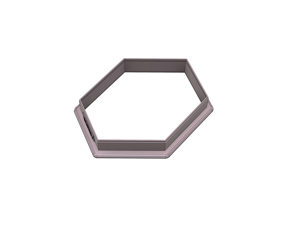 Wide Hexagon Plaque 1 Cookie Cutter