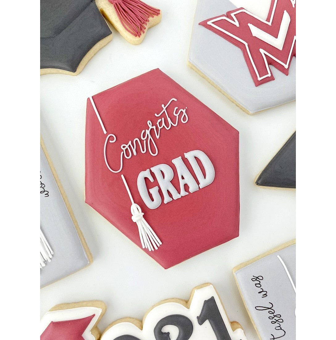 DIGITAL STL Download For Wide Hexagon Plaque 1 Cookie Cutter