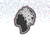 DIGITAL STL Download For Woman's Head Floral Profile 1 Cookie Cutter