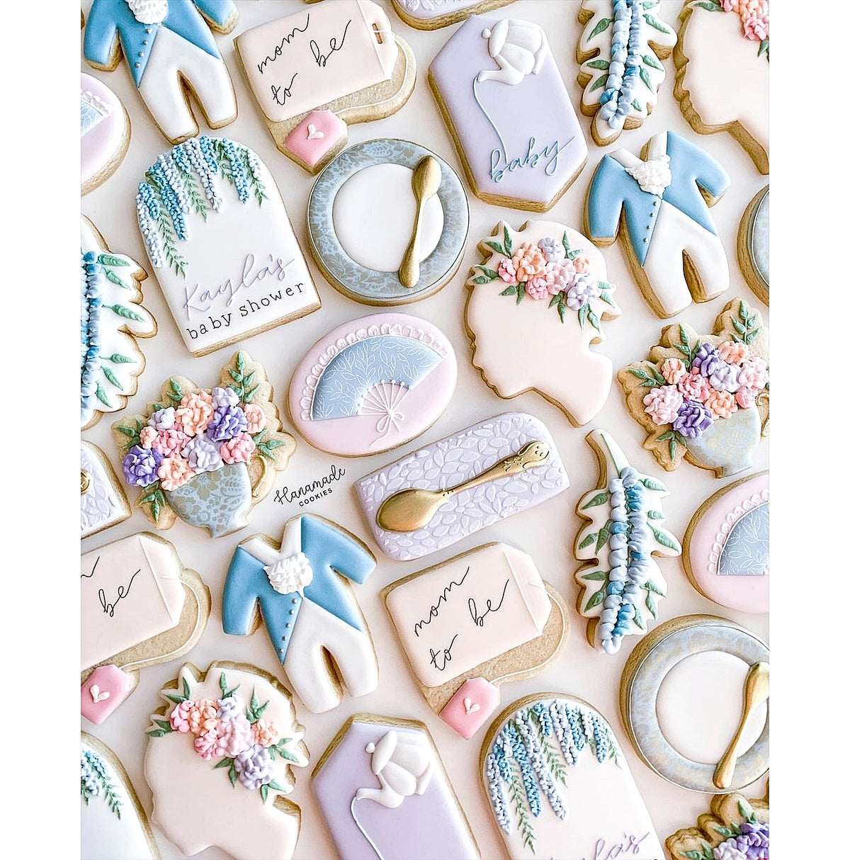 Woman&#39;s Head Floral Profile 1 Cookie Cutter